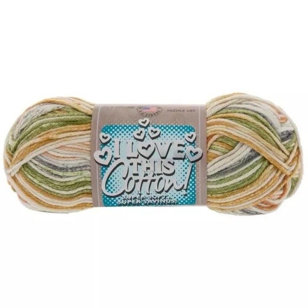 I Love This 100% Cotton Brand Yarn 362 Harvest Hues 3oz 85g Medium Variegated